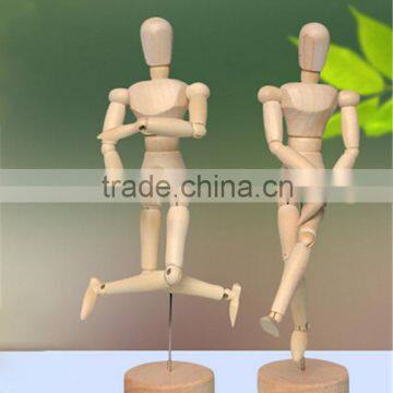 Wholesale wooden drawing artist jointed doll