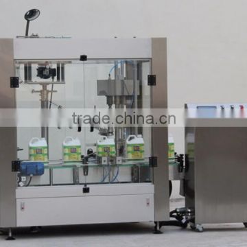 Customizable 5L flat bottle (drum)screw capping machine