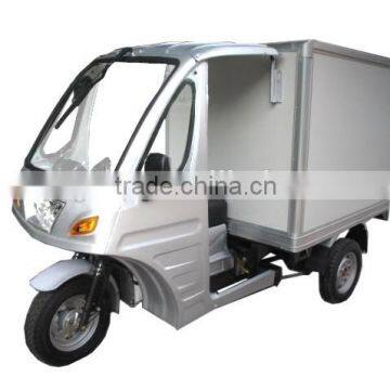 driver cabin tricycle with closed cargo box