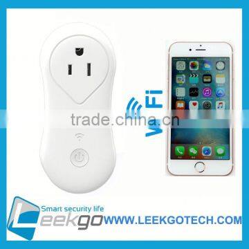 Economy china's euvia IOS Android remote control wifi smart socket for smart home automation