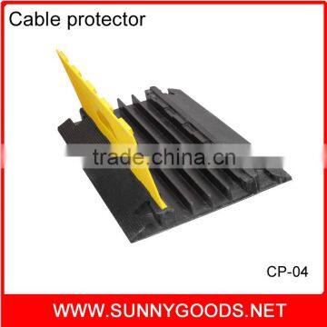 4 channel flexible office rubber cable protector