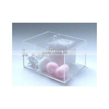 transparent acrylic cotton swab box