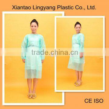 PP Nonwoven disposable isolation gown with belt