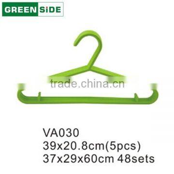 VA300 Factory Price High Quality Metal Laundry Plastic Coated Wire Hanger photo-2