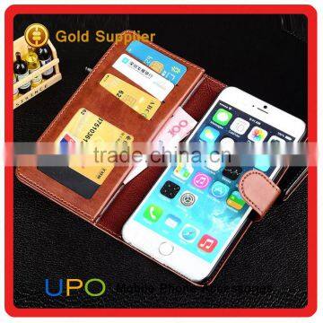 [UPO] 2016 Card Holder PU Leather Filp Wallet Cell Phone Case for IPhone 6 6s Plus Wallet Leather Case photo-6