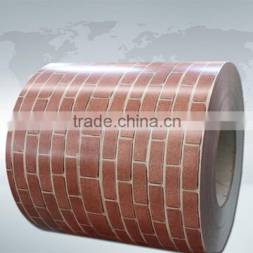 Golden supplier wood grain/brick grain/marble grain color metal steel ppgi