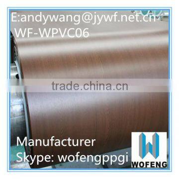 color prime wood grain steel plate/Film laminated metal sheet