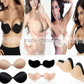 Sexy Adhesive Silicone Stick On Push Up Gel Strapless Invisible Bra Backless