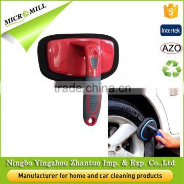 Sponge tire brush for polishing, car care wheel cleaning brush