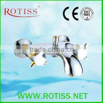 RTS8804G-3 Doubel handle bath &shower gloden faucet