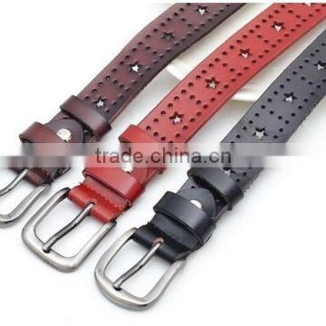 fashion genuine leather weightlifting skinny belt