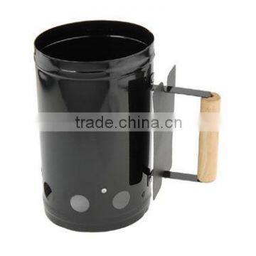 Charcoal Starter with wooden handle YH1903