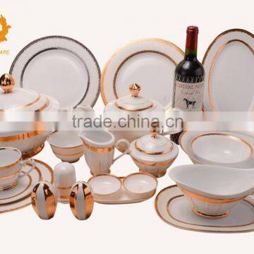 Luxury dinnerware set of royal design in 122 pcs