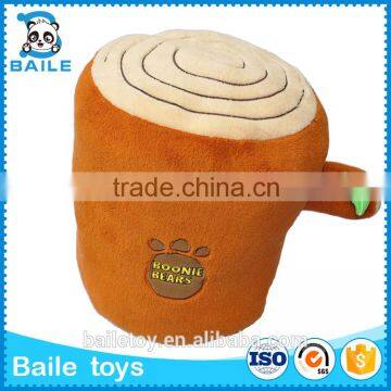 New design style Custom sugar-loaf stuffed plush stump kids toy