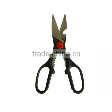 Metal scissor with plastic handle