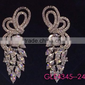 cubic zirconia stone wedding earrings