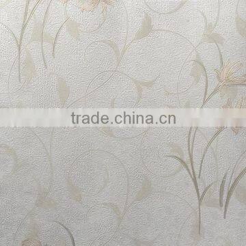 Deep embossed hot design korea wallpaper with beautiful flowers