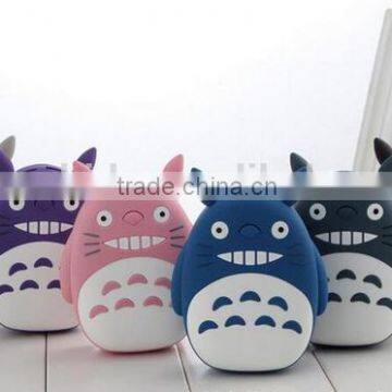 Power supply portable mobile phone animal cartoon usb charger,Totoro portable power bank for mobiles phone