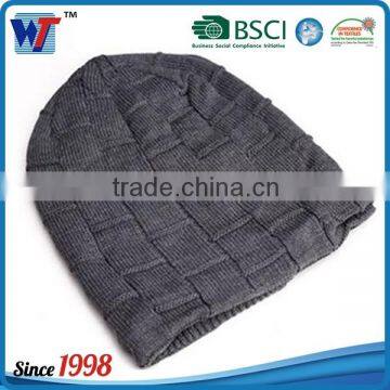 High Quality Promotional Custom Winter Warm Beanie Red Color Knitted Hat photo-6