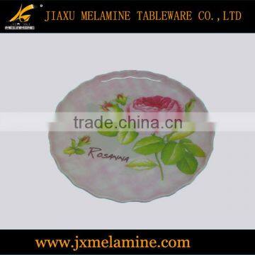 9",9.5'' melamine flower plate