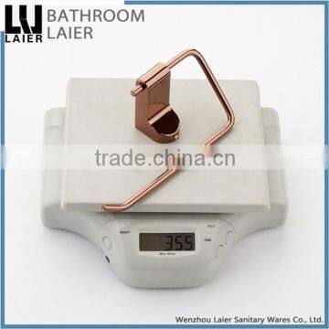 Promotional Fancy Design Zinc Alloy Rose Gold Finishing Bathroom Accessories Wall Mounted Toilet Paper Holder photo-6