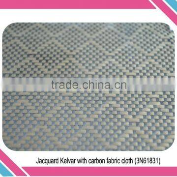 Jacquard hybrid kelvar Aramid fiber with carbon fiber cloth