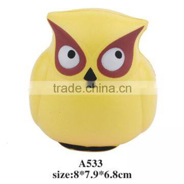 Promotional stress items,owl shape antistress ball