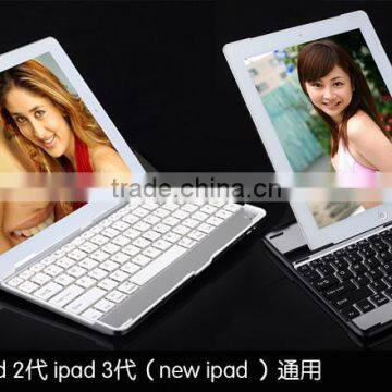 10pcs/lot Aluminum Wireless Bluetooth Keyboard Stand Cover Case For Apple iPad 2 3 4