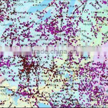 world GIS mapinfo&ESRI map/Tanzania digital map