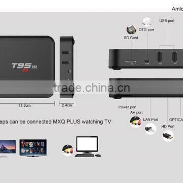 2016 Dragonworth T95M Smart TV Box 2g/8g Dual Wifi Set Top Box With LCD Display