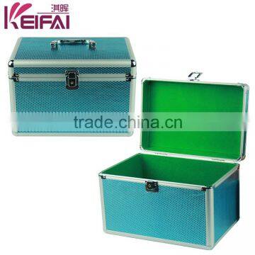 Multi Purpose Aquamarine Grid Pattern Lacquer Box Of Jewelry