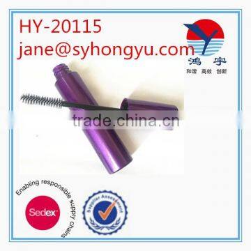 Purple color empty wholesale eyelash tube, plastic mascara tube containers