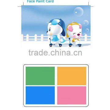 skin safety face painting card custom design colorful paints