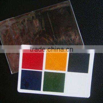 World Cup soccer paint card to paint Spain flag colors onto face