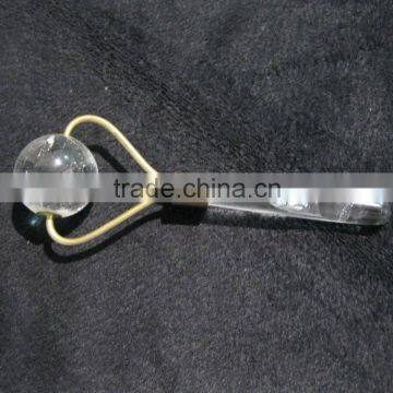 Natural clear Crystal quartz massage wands