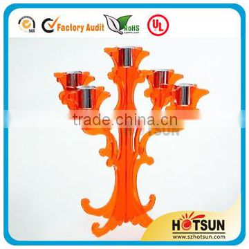 hot sale fashion acrylic christmas candle holder