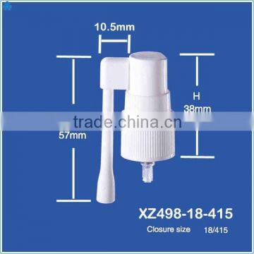 18/415 Plastic PP Rotatory Nozzle Throat Sprayer for Thin Bottle