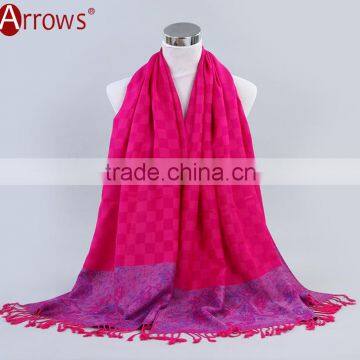 100% Cotton Jacquard Fancy Quality Women Ethnic Shawl Scarf Muslim Preyer Hijab Dress Wraps photo-6