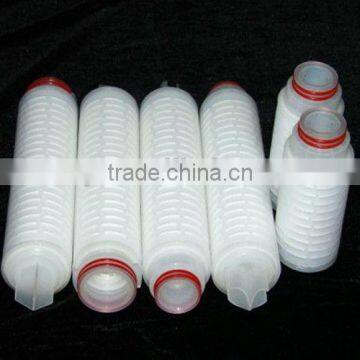 Deft design folded PP membrane filter cartridge for liquid filtration