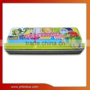 colorfull cartoon pencil tin box