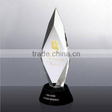 custom clear and black acrylic trophy