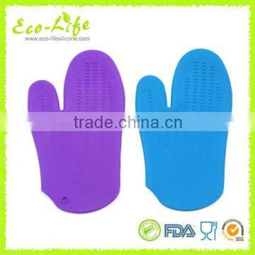 100% FDA Approved Heat Resistant Silicone BBQ Gloves Silicone Mitts photo-2