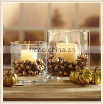 new design Round Clear Glass Candle holders