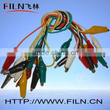 colourful battery alligator clip with colourful wire