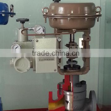 high quality ss304 welded diaphragm regulating valve with pneumatic