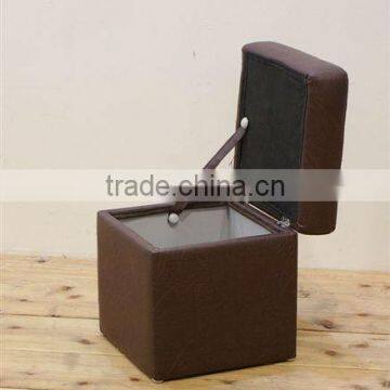 Multifunctional Modern Two Seat Square Stool With Storage photo-5