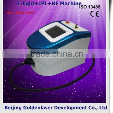 2013 Cheapest Price Beauty Equipment E-light+IPL+RF Acne Removal Machine Cold Lipolysis Body Sculpture Machine Vertical