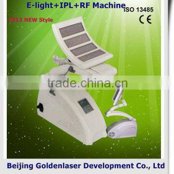 2013 laser tattoo removal slimming machine cavitation E-light+IPL+RF machine target shooting system