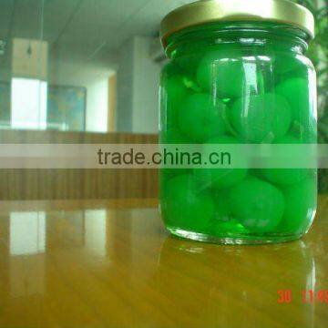 canned green cherry in light syrup