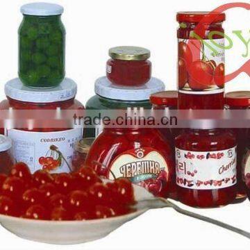 Chinese canned cherry in light syrup manufacturer price